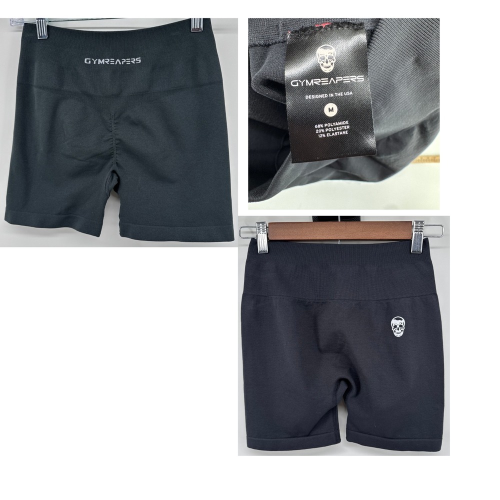Lot of two (2) GymReapers Infinity Shorts Black 4.5 in inseam size Medium